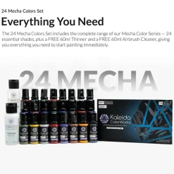 Kaleido ColorWorks 24 Mecha Colors Set (20ml bottles)