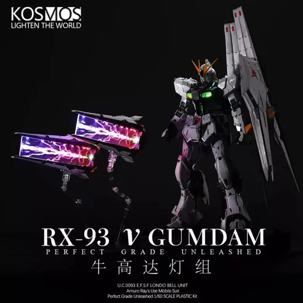 LED Upgrade for PG Unleashed Nu Gundam + 6 Funnel Set