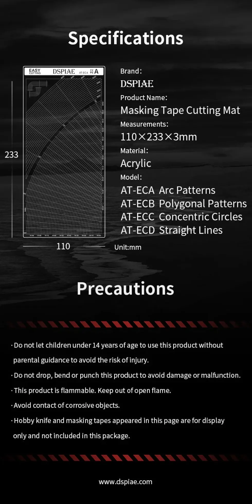 Masking Tape Cutting Mat - AT-ECA