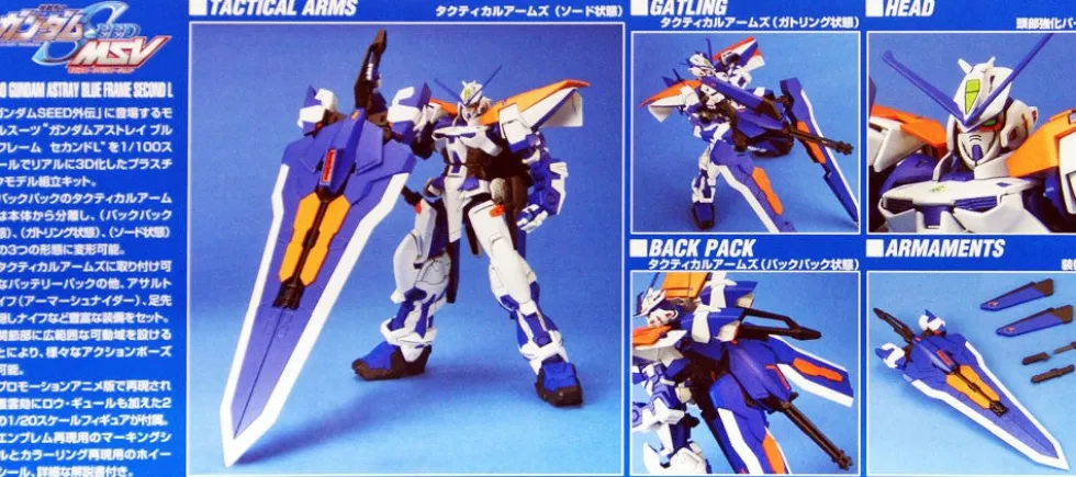 1/100 12 MBF-P03secondL Gundam Astray Blue Frame Second L