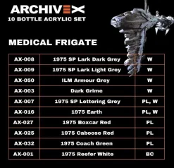 Medical Frigate Paint Set (10 Bottles)