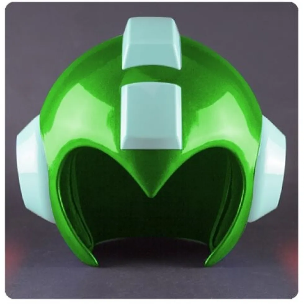 Mega Man Wearable Helmet Prop Replica - Green Leaf