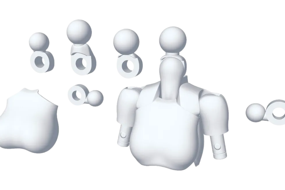 Megami Device MSG 01 Tops Set White
