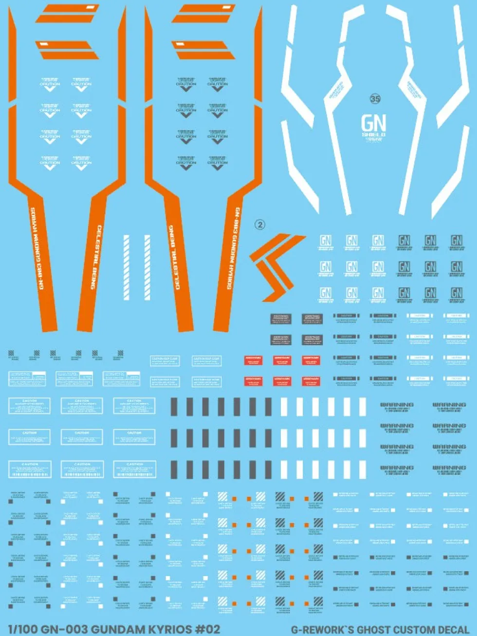 MG Kyrios Decals