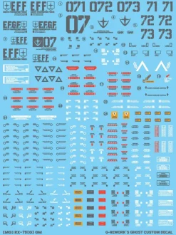MG RGM-79G GM Ground Type Decals