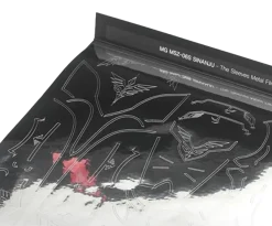 MG Sinanju Metal Film Sticker (Silver)