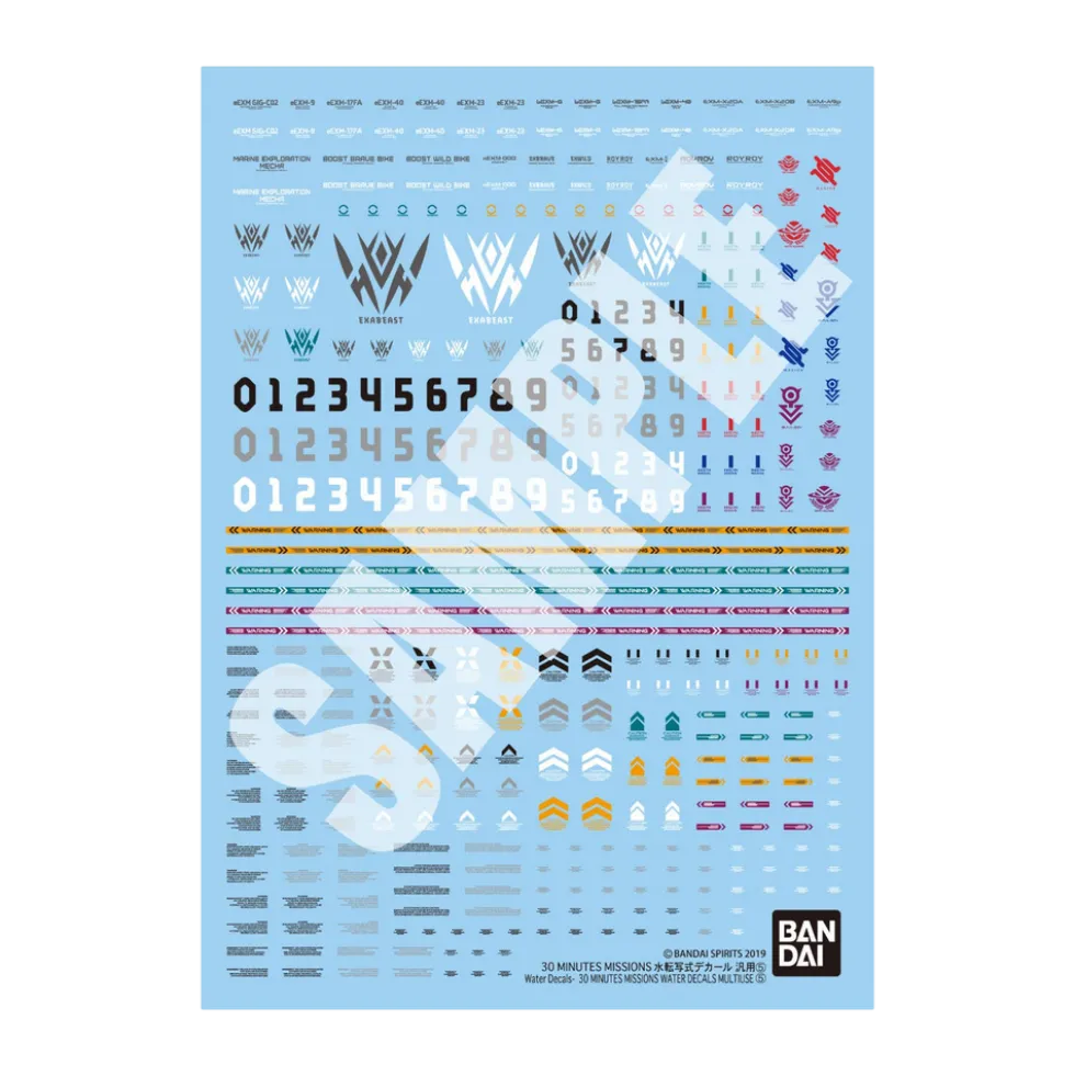 30 Minutes Missions Water Slide Decals Multiuse 5