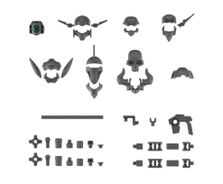 30MM W-16 Option Parts Set 7 (Customize Heads B)