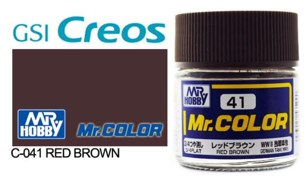 Mr. Color C41 3/4 Flat Red Brown 10ml