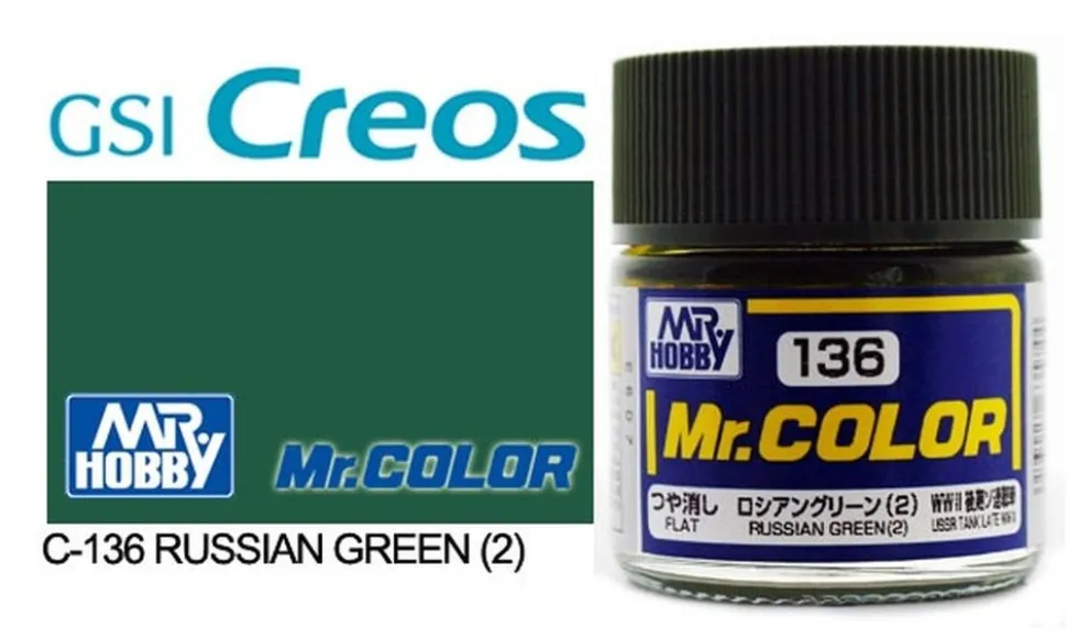 Mr. Color C136 Flat Russian Green (2) 10ml