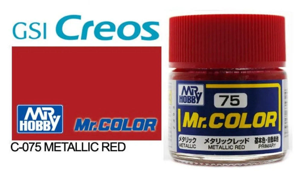 Mr. Color C75 Gloss Metallic Red 10ml