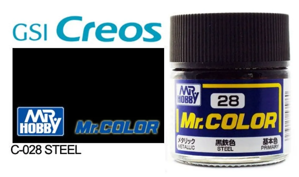 Mr. Color C28 Gloss Metallic Steel 10ml