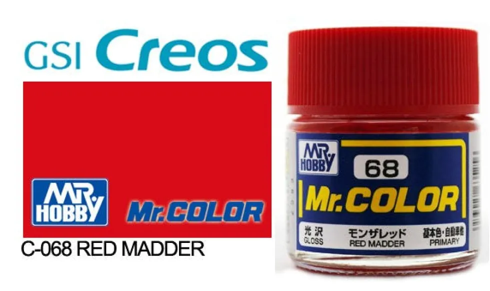 Mr. Color C68 Gloss Red Madder 10ml