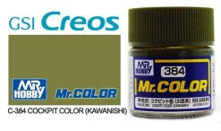Mr. Color C384 Semi-Gloss Cockpit Color (Kawanishi) 10ml