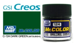 Mr. Color C124 Semi-Gloss Dark Green (Mitsubishi) 10ml
