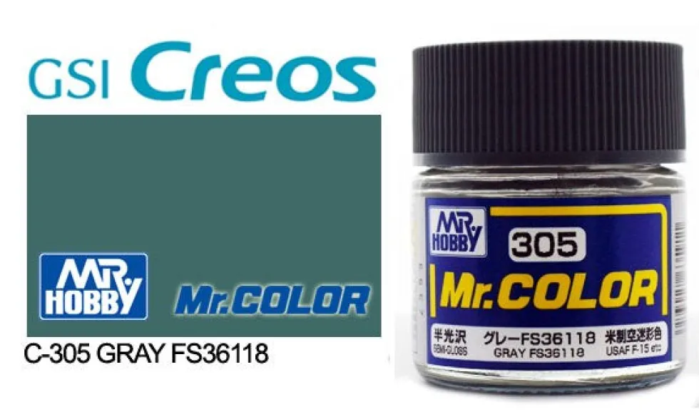 Mr. Color C305 Semi-Gloss Gray FS36118 10ml