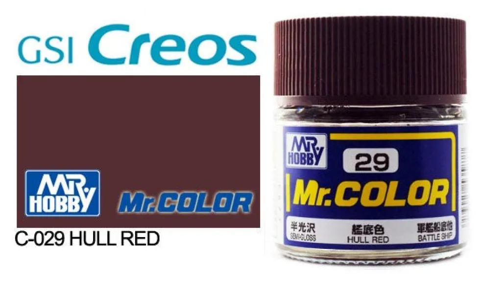 Mr. Color C29 Semi-Gloss Hull Red 10ml