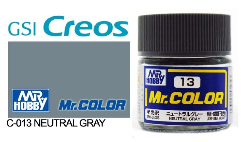 Mr. Color C13 Semi-Gloss Neutral Gray 10ml