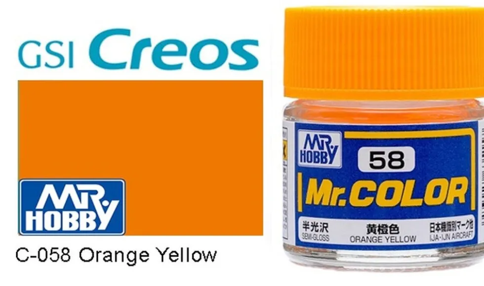 Mr. Color C58 Semi-Gloss Orange Yellow 10ml