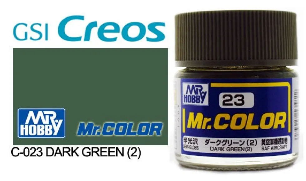 Mr. Color C23 Semi-Gloss Rark Green(2) 10ml
