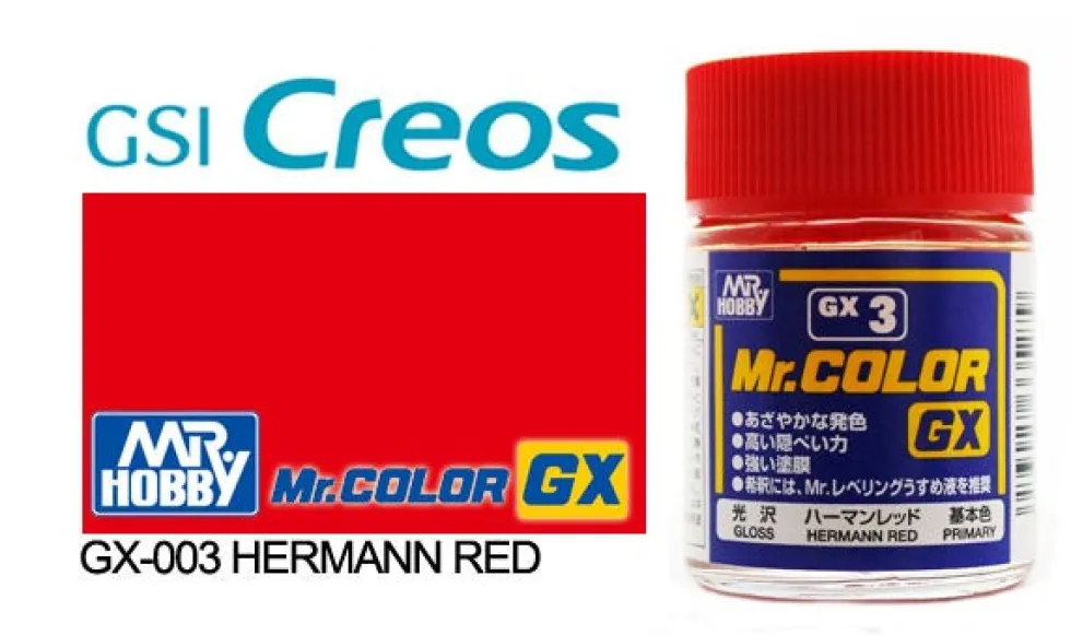 Mr. Color GX GX3 Gloss Hermann Red 18ml