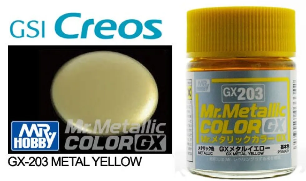 Mr. Metallic Color GX GX203 Metal Yellow 18ml