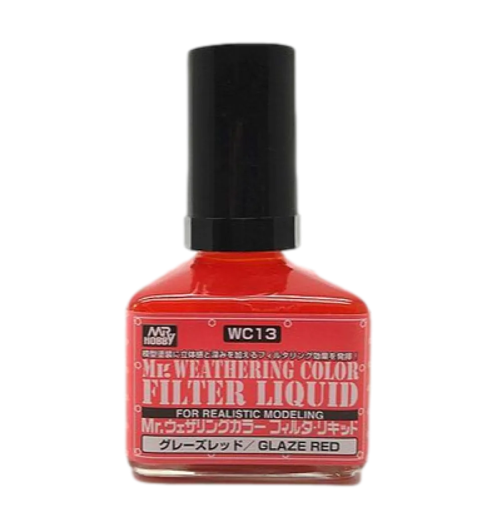 Mr. Weathering Filter Liquid Glaze Red
