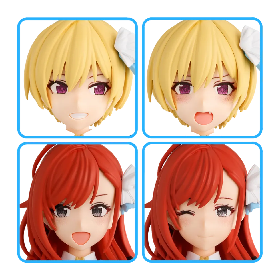 30MS x THE iDOLM@STER - Option Hair Style & Face Parts Set (Juri Saijo/Natsuha Arisugawa)