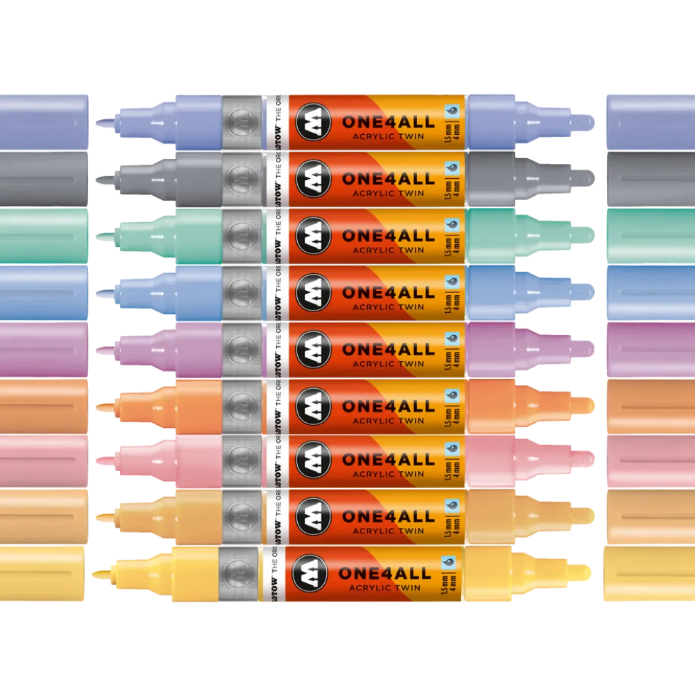 ONE4ALL Marker Pastel Bundle (9 Markers)