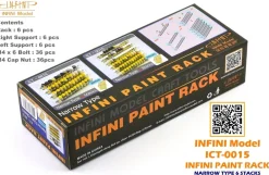 Paint Rack (Narrow) - 4 Stacks