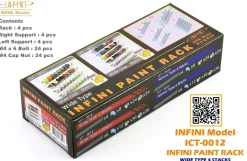 Paint Rack (Wide) - 4 Stacks
