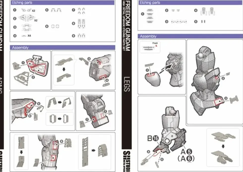 Photo Etch MGSD Freedom Gundam