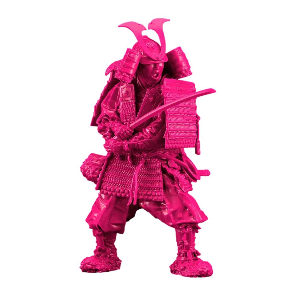 PLAMAX 1/12 Kamakura Period Armored Warrior (Pink Color Edition)