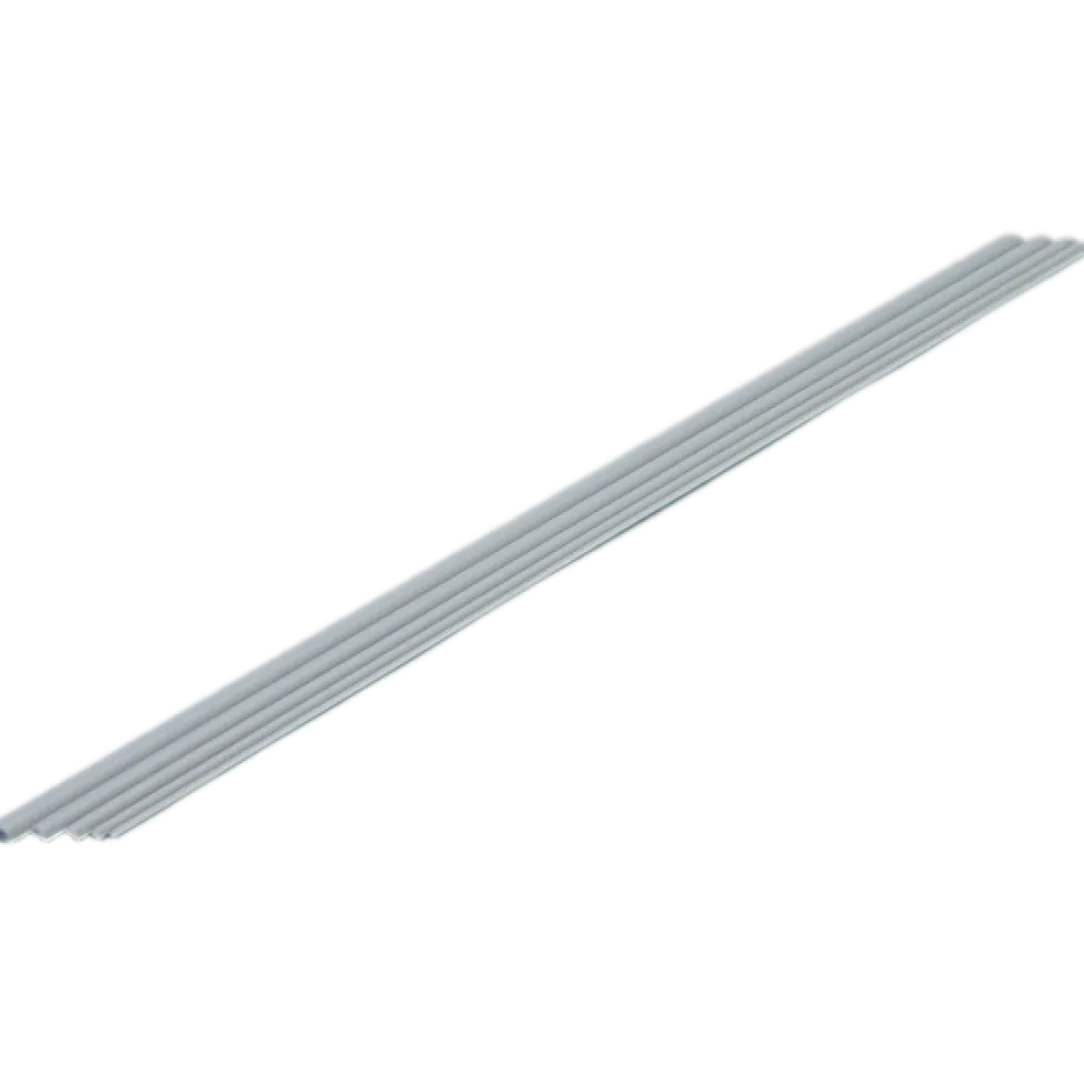 Plastic Half Round Bar (Gray) - 1mm x 8
