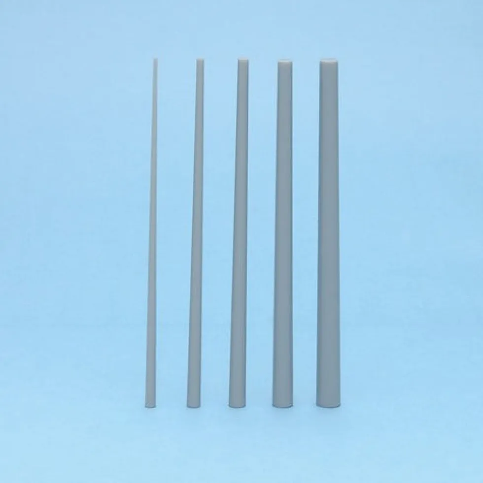 Plastic Tapered Round Bar (Gray) - 1→3mm x 10