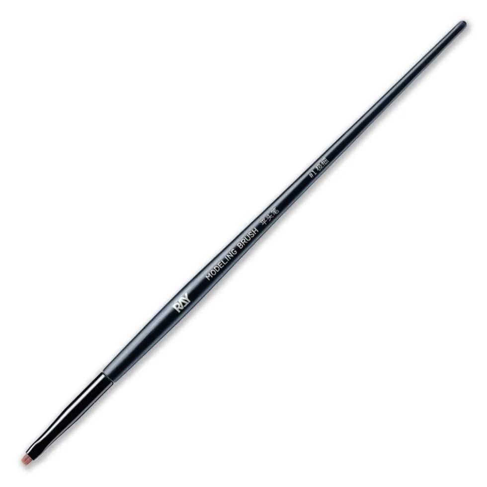 Pointed/Flat Modeling Brush Set w/ Washer