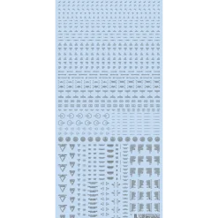 1/100 RB02 Caution Decal - Gray & Orange