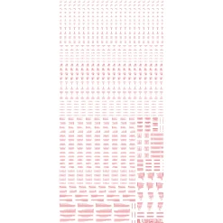 1/100 RB01 Caution Decal - Gray & Orange