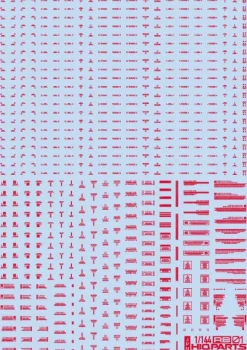 1/144 RB01 Caution Decal - White & Orange
