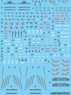 RG Wing Gundam Zero Decals