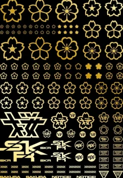 Sakura Decal Gold