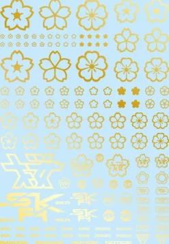 Sakura Decal Gold