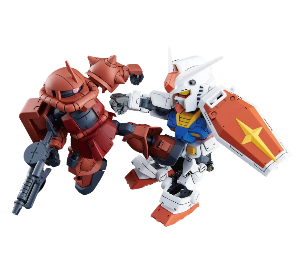 SDCS RX-78-2 Gundam & MS-06S Zaku II