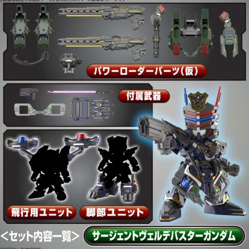 SDW Heroes 12 Sergeant Verde Buster Gundam DX Set