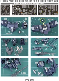 S10 Photo Etch HGUC Silver Bullet Suppressor