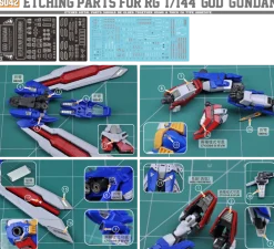 S42 Photo Etch RG GOD GUNDAM w/ Decals
