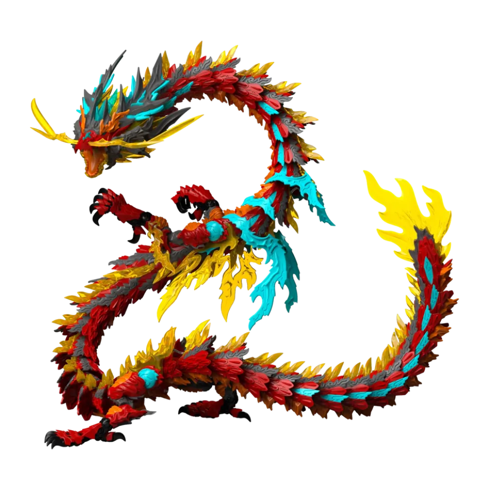 The True Dragon Series ZL-0001 Red Dragon King