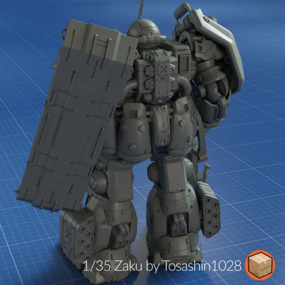 + 1/35 Titan 06 Zaku by Tosashin1028
