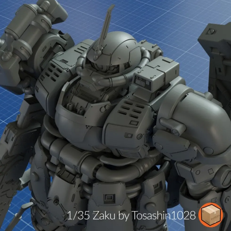 + 1/35 Titan 06 Zaku by Tosashin1028