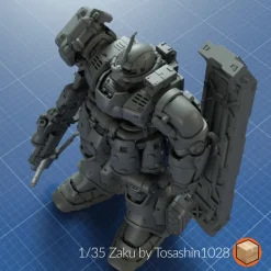 + 1/35 Titan 06 Zaku by Tosashin1028